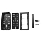 Slide Out Storage Basket Under Sink Organizer for Cabinet Sliding Drawers Countertop Pantry HIPS Black