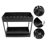 Slide Out Storage Basket Under Sink Organizer for Cabinet Sliding Drawers Countertop Pantry HIPS Black - Extra Image