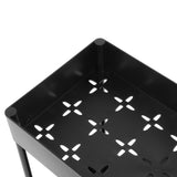 Slide Out Storage Basket Under Sink Organizer for Cabinet Sliding Drawers Countertop Pantry HIPS Black