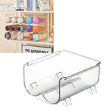 Water Bottle Organizer Transparent Stackable Space Saving Water Bottle Storage Holder Rack for Vacuum Cup 2 Grids
