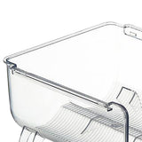 Water Bottle Organizer Transparent Stackable Space Saving Water Bottle Storage Holder Rack for Vacuum Cup 2 Grids