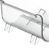 Water Bottle Organizer Transparent Stackable Space Saving Water Bottle Storage Holder Rack for Vacuum Cup 2 Grids - Low Angle
