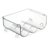 Water Bottle Organizer Transparent Stackable Space Saving Water Bottle Storage Holder Rack for Vacuum Cup 3 Grids