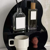 Cosmetic Storage Rack Makeup Shelf Organizer for Bathroom Bedroom Dressing Room Desk Black S - Extra Image