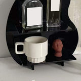 Cosmetic Storage Rack Makeup Shelf Organizer for Bathroom Bedroom Dressing Room Desk Black S - Extra Image