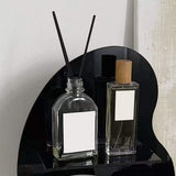 Cosmetic Storage Rack Makeup Shelf Organizer for Bathroom Bedroom Dressing Room Desk Black S