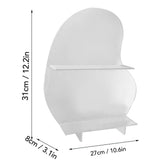 Cosmetic Storage Rack Makeup Shelf Organizer for Bathroom Bedroom Dressing Room Desk Black S