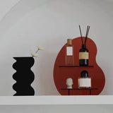 Cosmetic Storage Rack Makeup Shelf Organizer for Bathroom Bedroom Dressing Room Desk Amber S