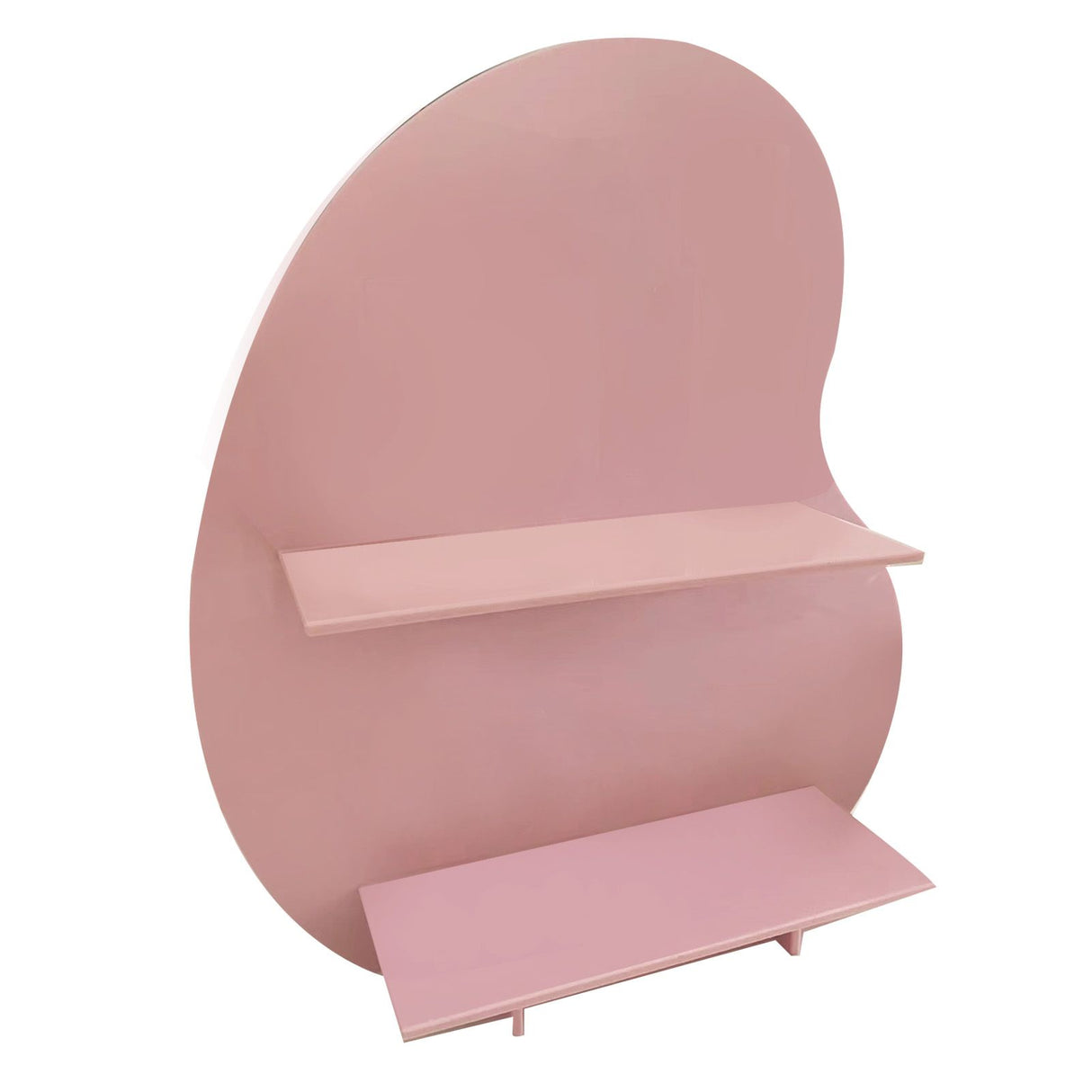 Cosmetic Storage Rack Makeup Shelf Organizer for Bathroom Bedroom Dressing Room Desk Pink S