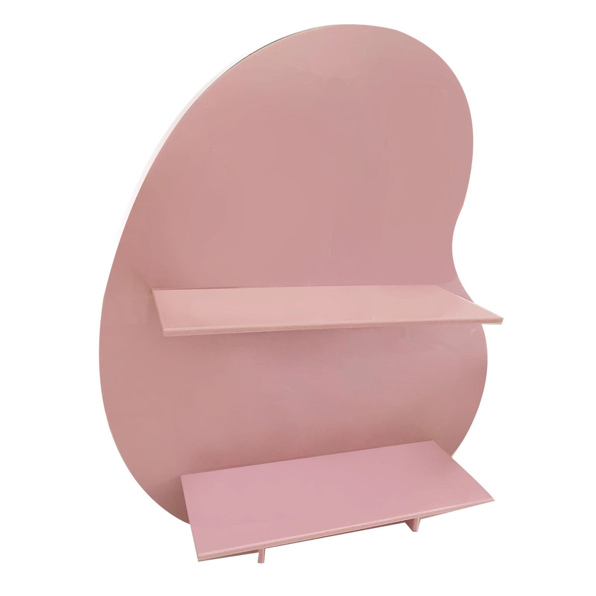 Cosmetic Storage Rack Makeup Shelf Organizer for Bathroom Bedroom Dressing Room Desk Pink S