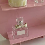 Cosmetic Storage Rack Makeup Shelf Organizer for Bathroom Bedroom Dressing Room Desk Pink S