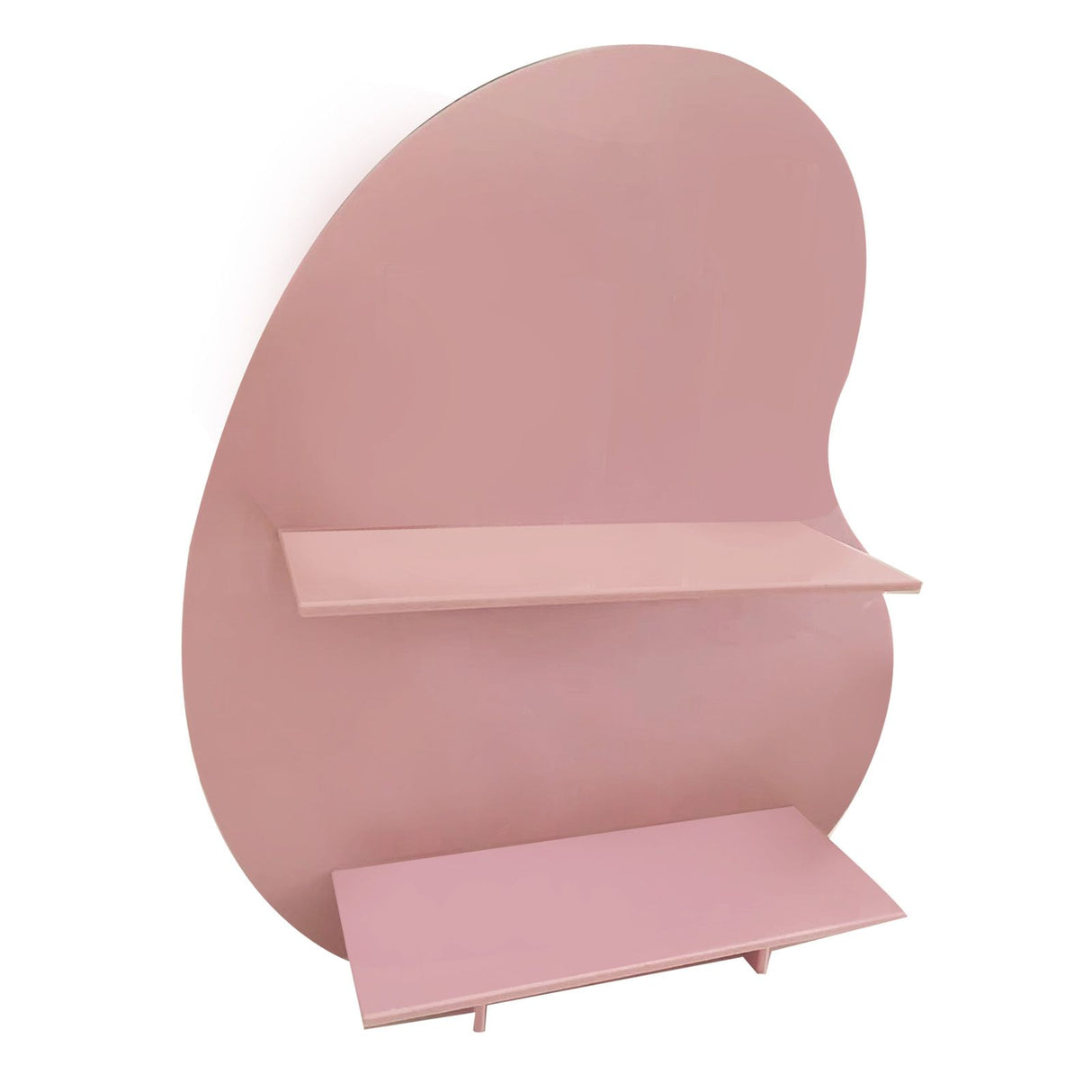Cosmetic Storage Rack Makeup Shelf Organizer for Bathroom Bedroom Dressing Room Desk Pink S