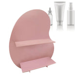 Cosmetic Storage Rack Makeup Shelf Organizer for Bathroom Bedroom Dressing Room Desk Pink S
