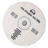 Water Absorbent Mat Retro CD Disk Design Anti Slip Thick Soft Imitation Cashmere Home Bathroom Mat Type 2 100x100cm - Top-Down View