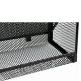 5 Tier Wall File Organizer Vertical Placement Glossy Edges Wall Mount File Holder with Hanging Hole for Office Black