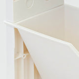 Classroom Bookshelf Multilayer with Universal Wheel Book Storage Shelving for Living Room - Rear View
