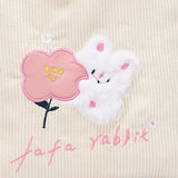Cute Handbag Snap Button Closure Thickened Cute Pattern Fashionable Small Tote Bag for Shopping Commuting Pink Flower - Low Angle