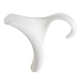 Purse Hanger Bag Arc Door Closet Hanger Hook for Satchel Coat Haversack Belt Storage White - Side View