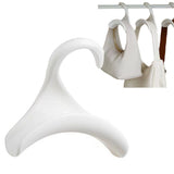 Purse Hanger Bag Arc Door Closet Hanger Hook for Satchel Coat Haversack Belt Storage White - Rear View