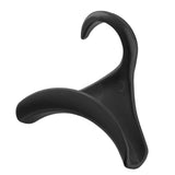 Purse Hanger Bag Arc Door Closet Hanger Hook for Satchel Coat Haversack Belt Storage Black - Front View