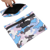 Smell Proof Bag Storage Carrying Bag PU Leather with Combination Lock for Home Outdoor