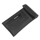 Smell Proof Bag PU Leather Waterproof Multipurpose Storage Bag for Outdoor Travel Trip Odor Proof Stash Bag - Side View