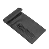 Smell Proof Bag PU Leather Waterproof Multipurpose Storage Bag for Outdoor Travel Trip Odor Proof Stash Bag - Top-Down View