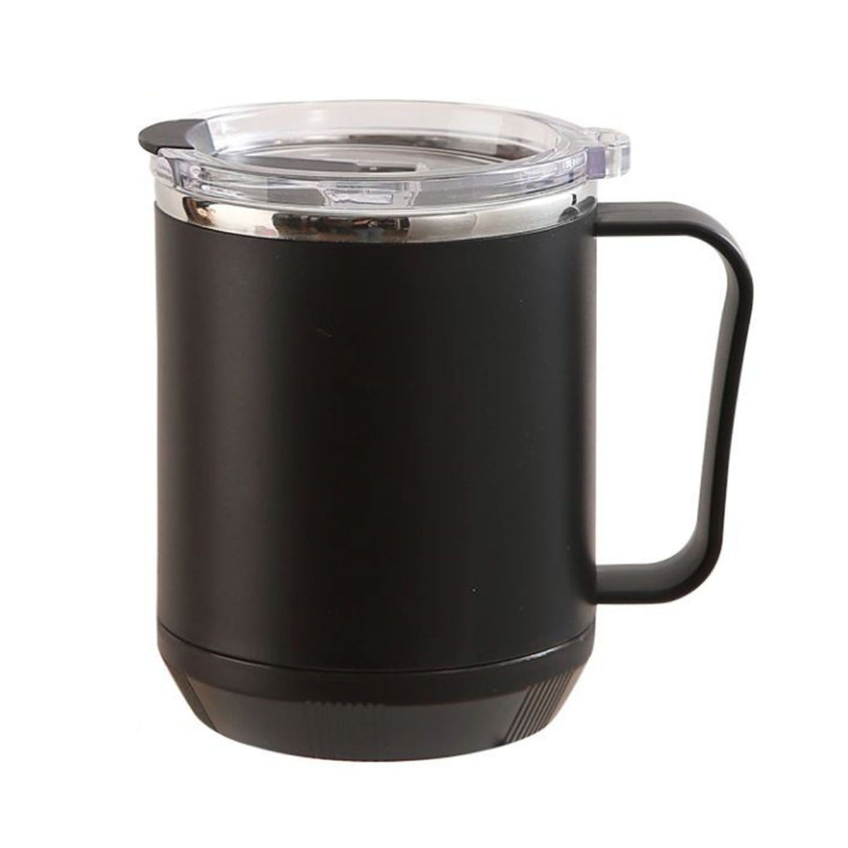 Coffee Mug 460ml 304 Stainless Steel Liner Leakproof Elegant Portable Mug for Outdoor Activities Black