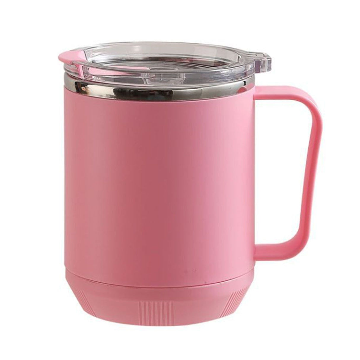 Coffee Mug 460ml 304 Stainless Steel Liner Leakproof Elegant Portable Mug for Outdoor Activities Pink