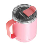 Coffee Mug 460ml 304 Stainless Steel Liner Leakproof Elegant Portable Mug for Outdoor Activities Pink