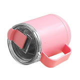 Coffee Mug 460ml 304 Stainless Steel Liner Leakproof Elegant Portable Mug for Outdoor Activities Pink
