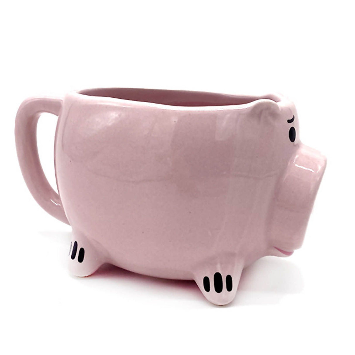 3D Pig Coffee Mug Novelty Pink Cute Pig Ceramic Coffee Tea Mug Funny Porcelain Water Cup for Home Indoor