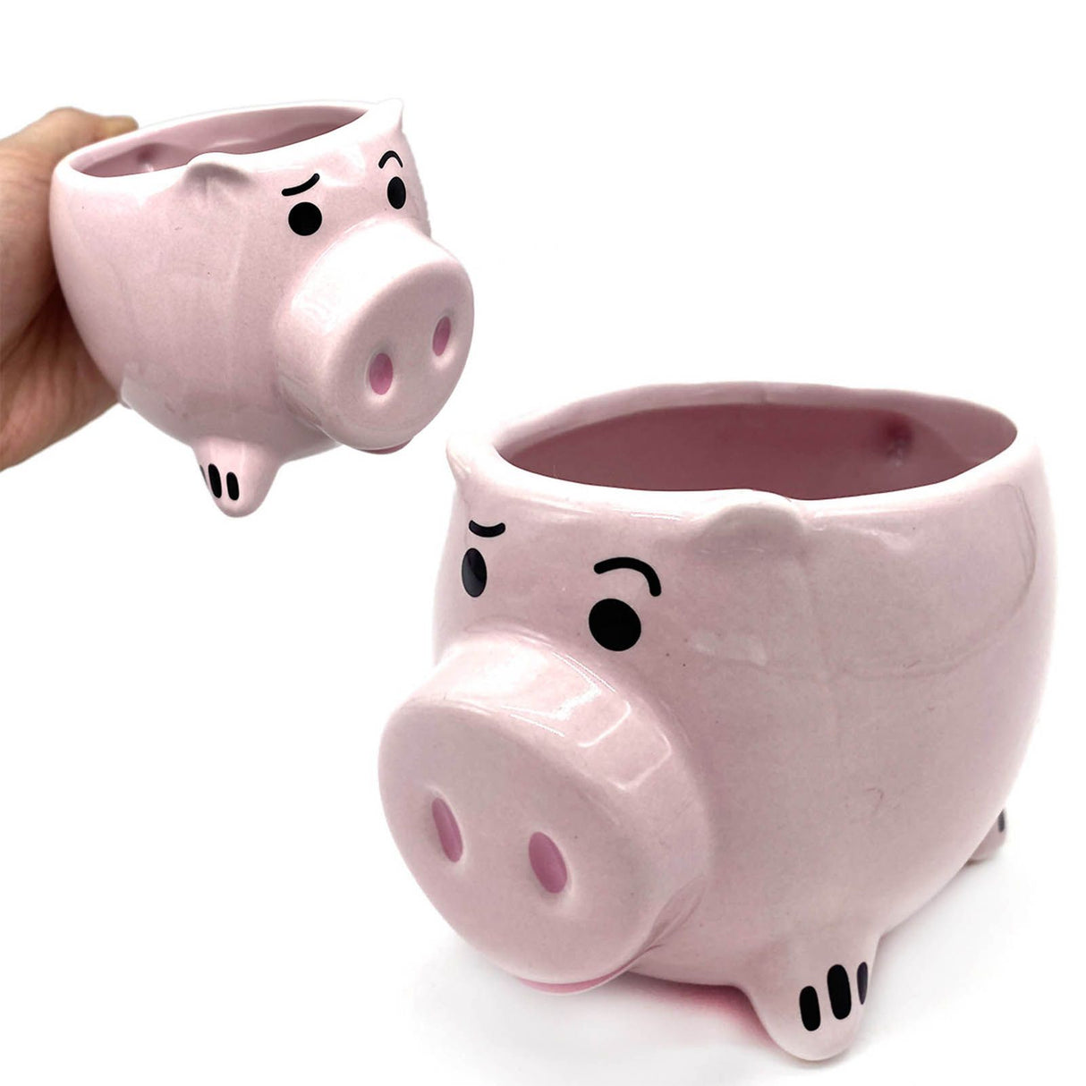 3D Pig Coffee Mug Novelty Pink Cute Pig Ceramic Coffee Tea Mug Funny Porcelain Water Cup for Home Indoor