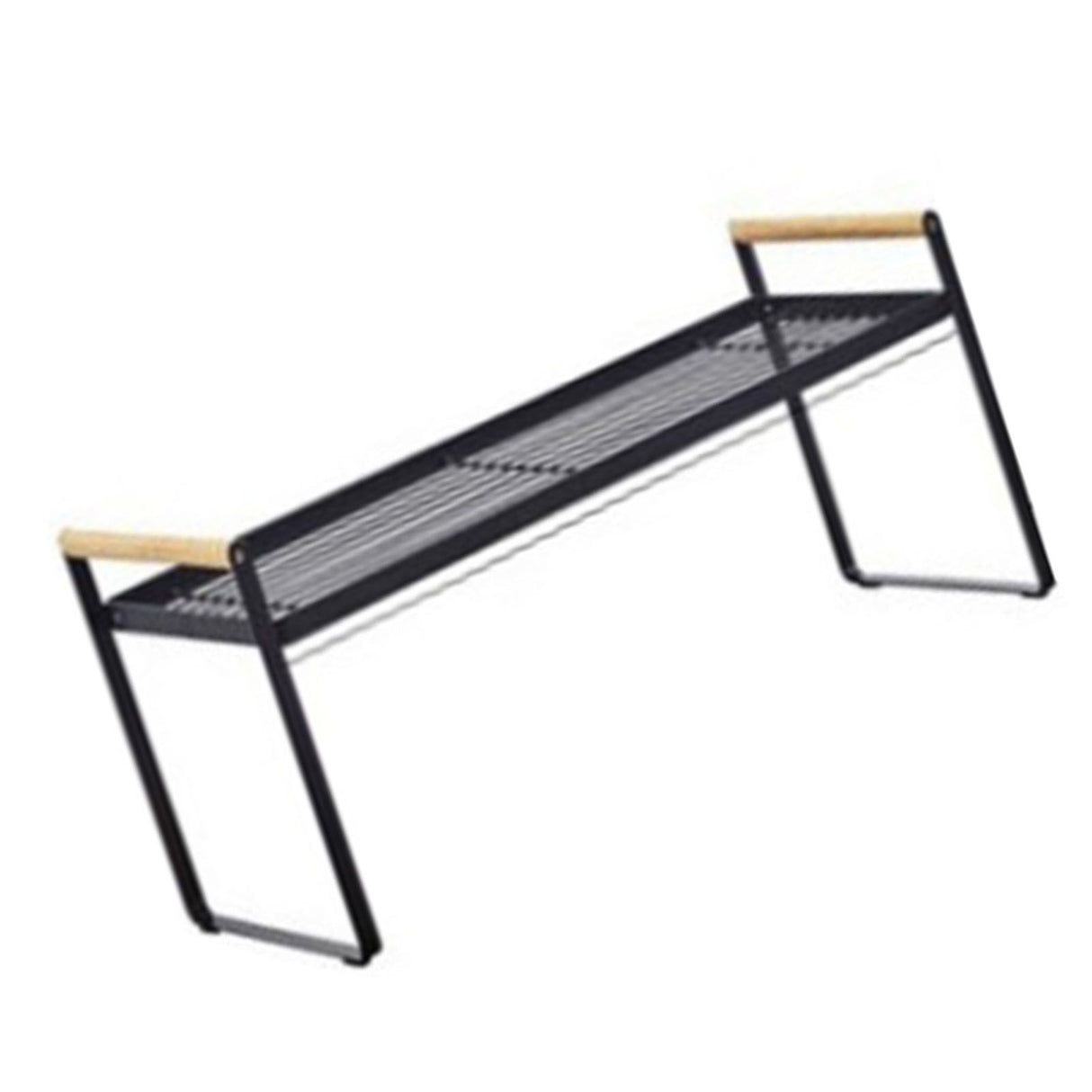 Cabinet Storage Shelf Rack Layered Storage Easy to Install Multifunction Counter Organizer Shelf for Seasoner Bowl Small Black