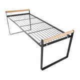Cabinet Storage Shelf Rack Layered Storage Easy to Install Multifunction Counter Organizer Shelf for Seasoner Bowl Large Black