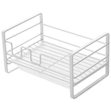 Sponge Storage Rack Matte White Compact Rust Prevention Sponge Drainer Rack Kitchen Drying Rack for Shower Room