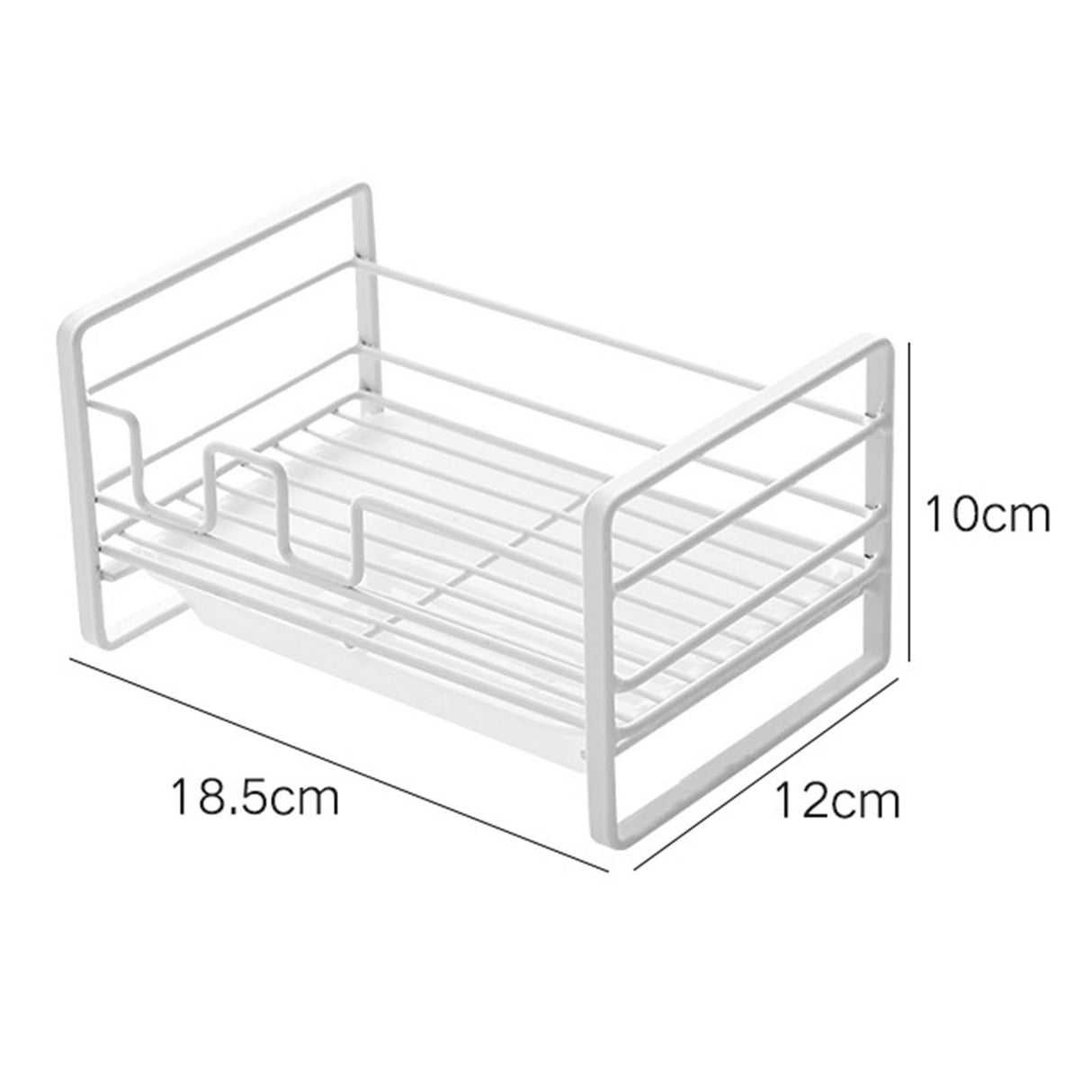 Sponge Storage Rack Matte White Compact Rust Prevention Sponge Drainer Rack Kitchen Drying Rack for Shower Room