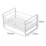 Sponge Storage Rack Matte White Compact Rust Prevention Sponge Drainer Rack Kitchen Drying Rack for Shower Room