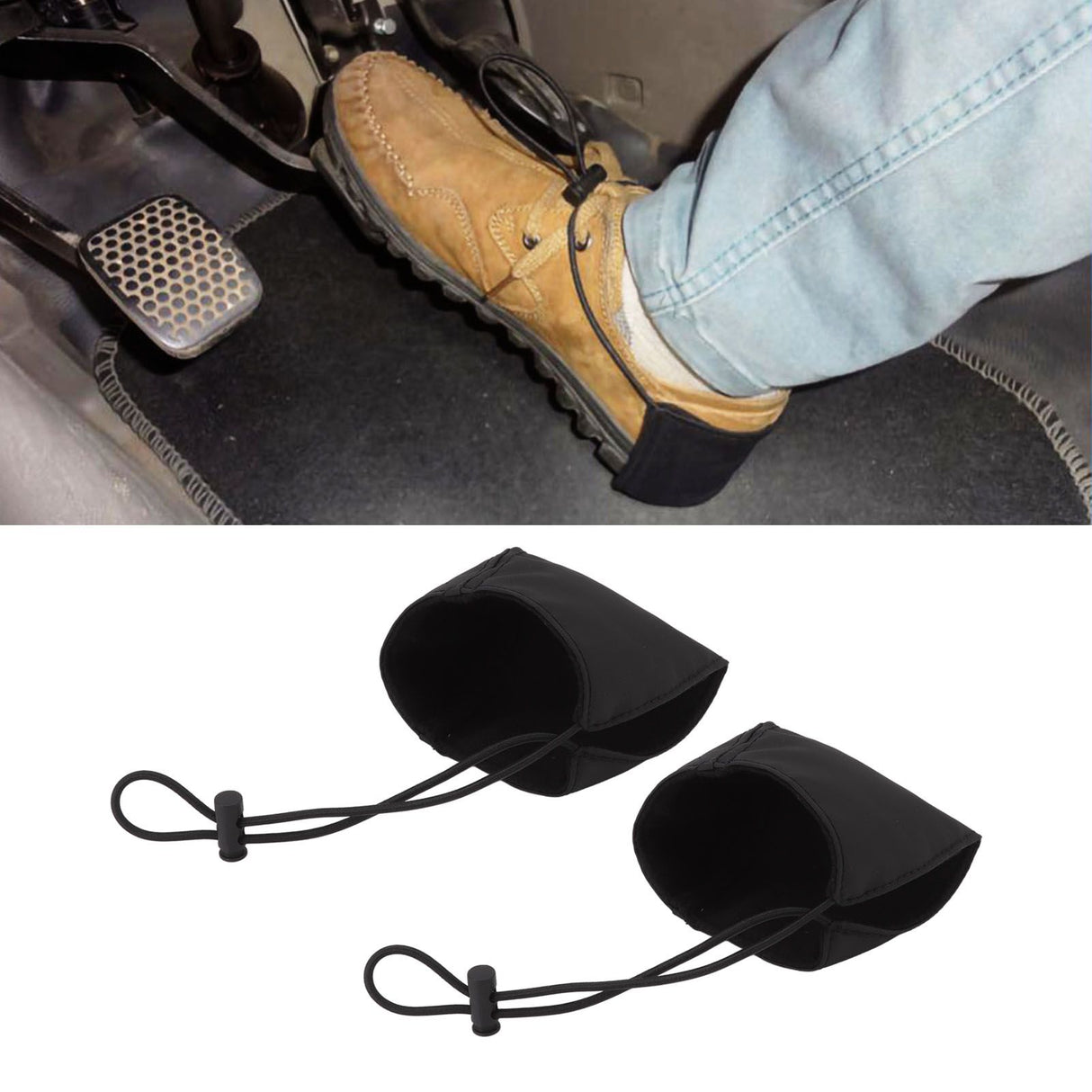 2pcs Driving Shoe Heel Cover Protectors Wearproof Driver Shoes Cover Pads for Heel Protection
