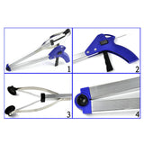 Long Grabber Foldable Reacher 81cm Clamp Picker Portable Tool for Litter Trash Coin