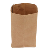 Washed Kraft Paper Bag Waterproof Flowerpot Food Storage Bag for Holding Food Fruits Vegetables Household Sundries S