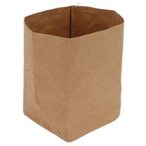 Washed Kraft Paper Bag Waterproof Flowerpot Food Storage Bag for Holding Food Fruits Vegetables Household Sundries S - Low Angle