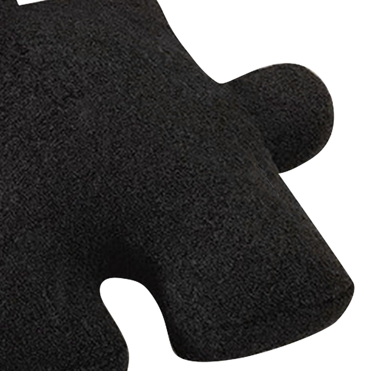 Plush Throw Pillow Ultra Soft Cushion Puzzle Special Shaped for Sofa Bed Window Home Decor Black