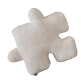 Plush Throw Pillow Ultra Soft Cushion Puzzle Special Shaped for Sofa Bed Window Home Decor White
