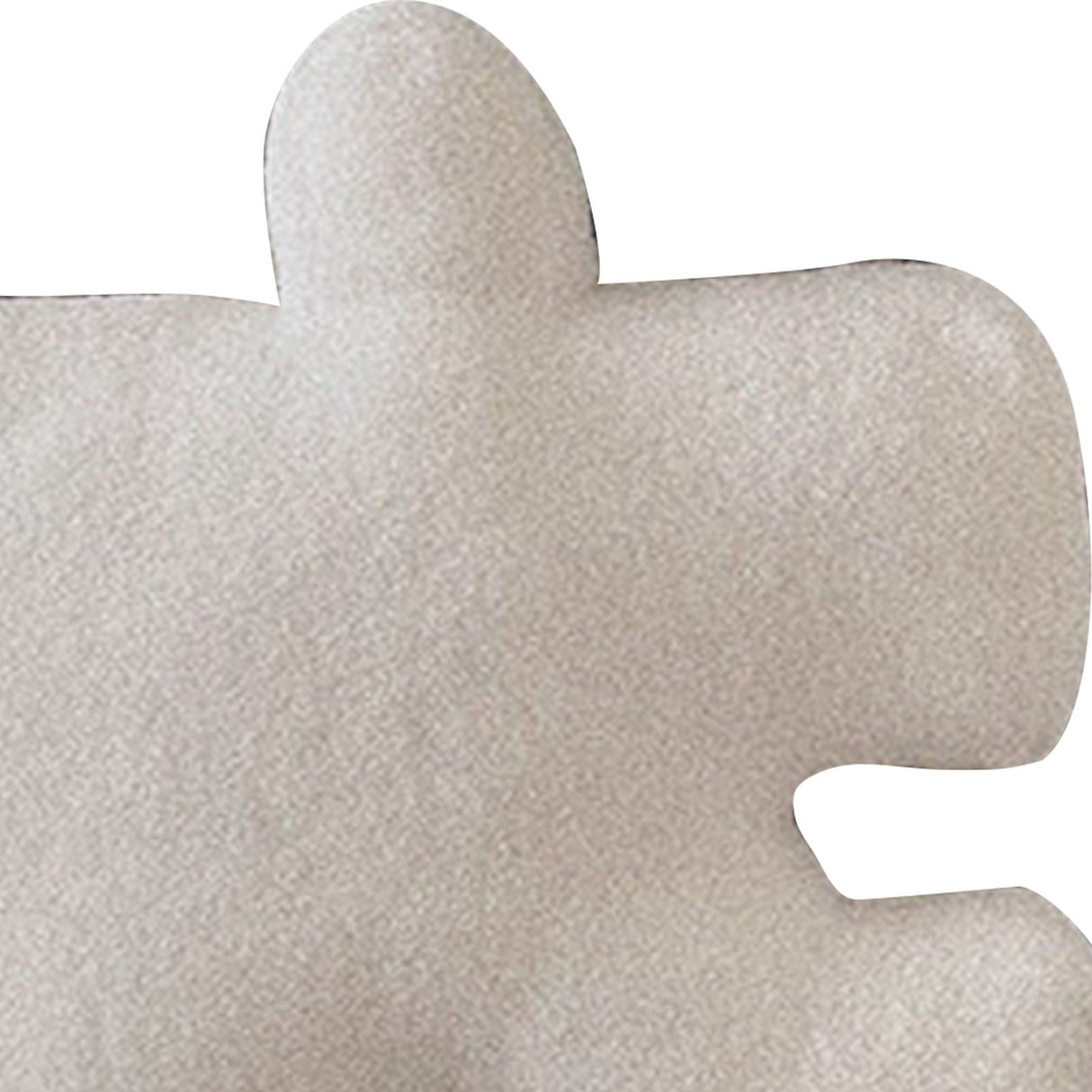 Plush Throw Pillow Ultra Soft Cushion Puzzle Special Shaped for Sofa Bed Window Home Decor White
