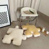 Plush Throw Pillow Ultra Soft Cushion Puzzle Special Shaped for Sofa Bed Window Home Decor White