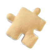 Plush Throw Pillow Ultra Soft Cushion Puzzle Special Shaped for Sofa Bed Window Home Decor Yellow - Side View