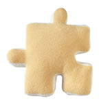 Plush Throw Pillow Ultra Soft Cushion Puzzle Special Shaped for Sofa Bed Window Home Decor Yellow