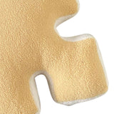 Plush Throw Pillow Ultra Soft Cushion Puzzle Special Shaped for Sofa Bed Window Home Decor Yellow - Close-Up Angle