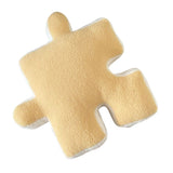 Plush Throw Pillow Ultra Soft Cushion Puzzle Special Shaped for Sofa Bed Window Home Decor Yellow